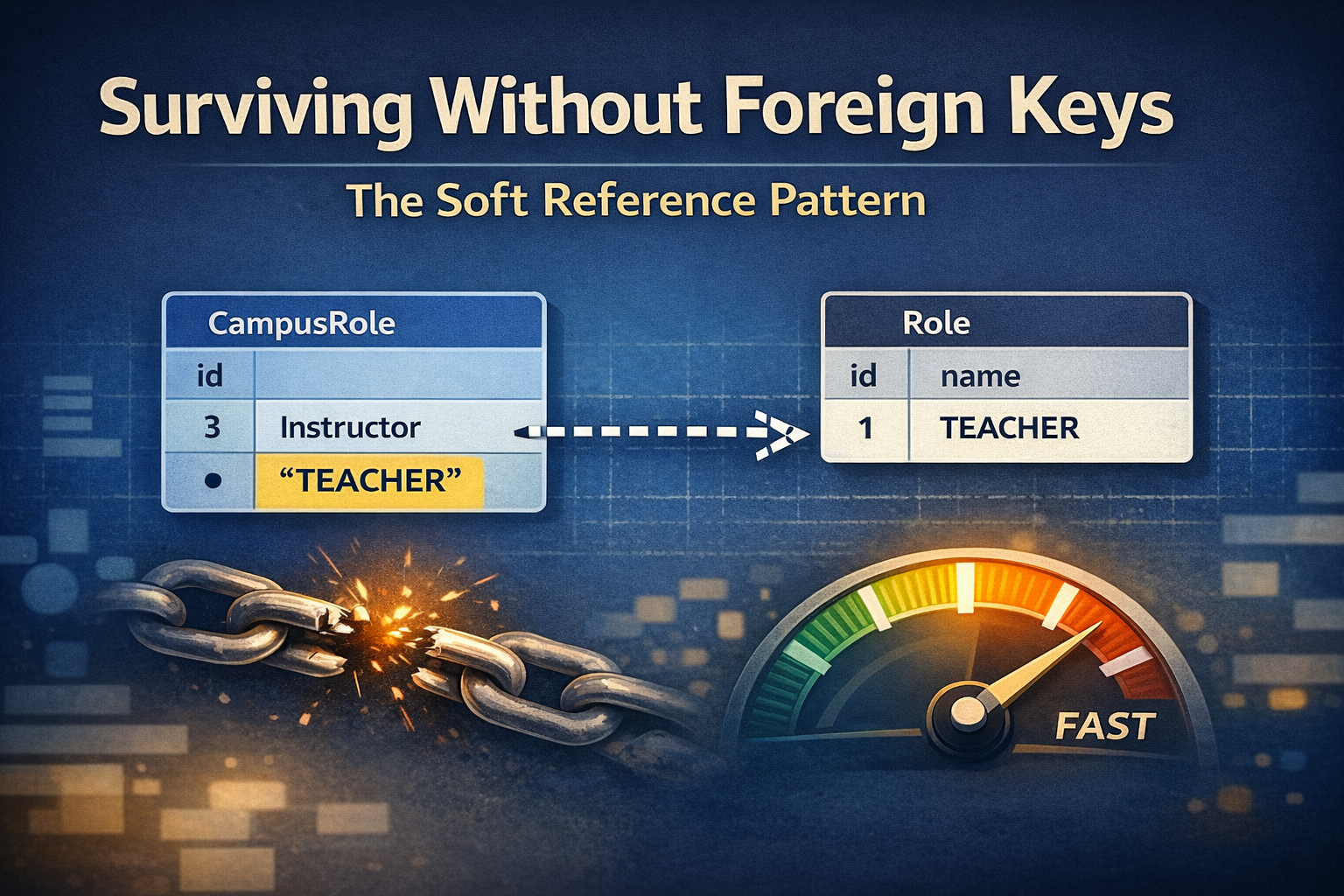 Surviving Without Foreign Keys: The Soft Reference Pattern with Strings