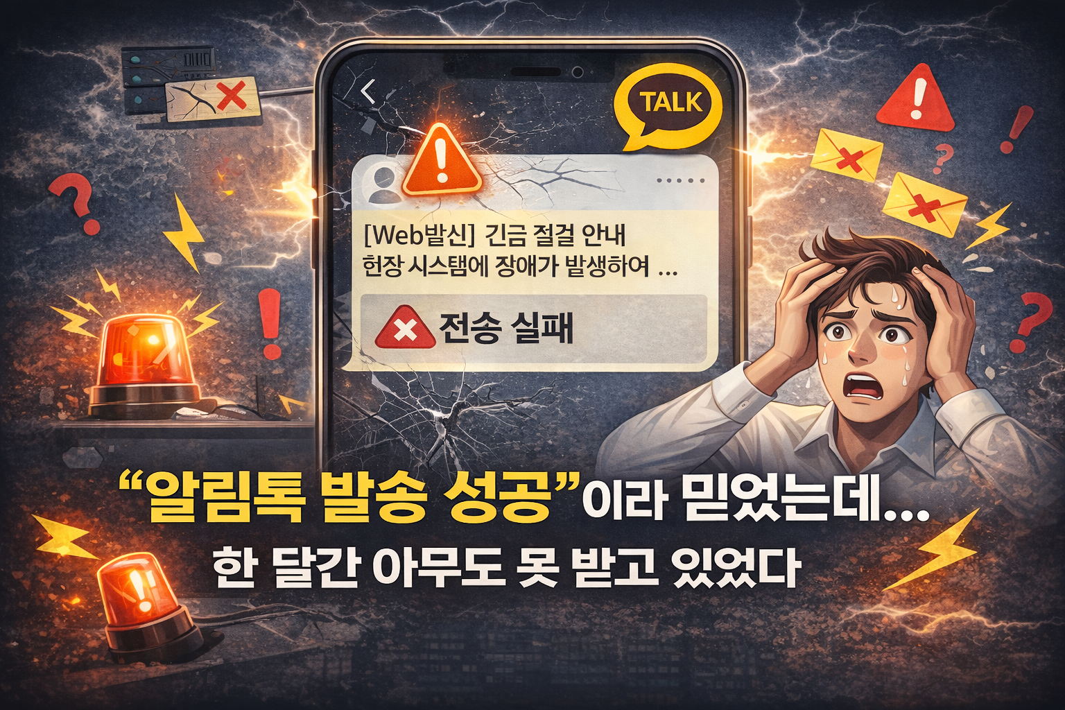 "알림톡 발송 성공"이라고 믿었는데, 한 달간 아무도 못 받고 있었다