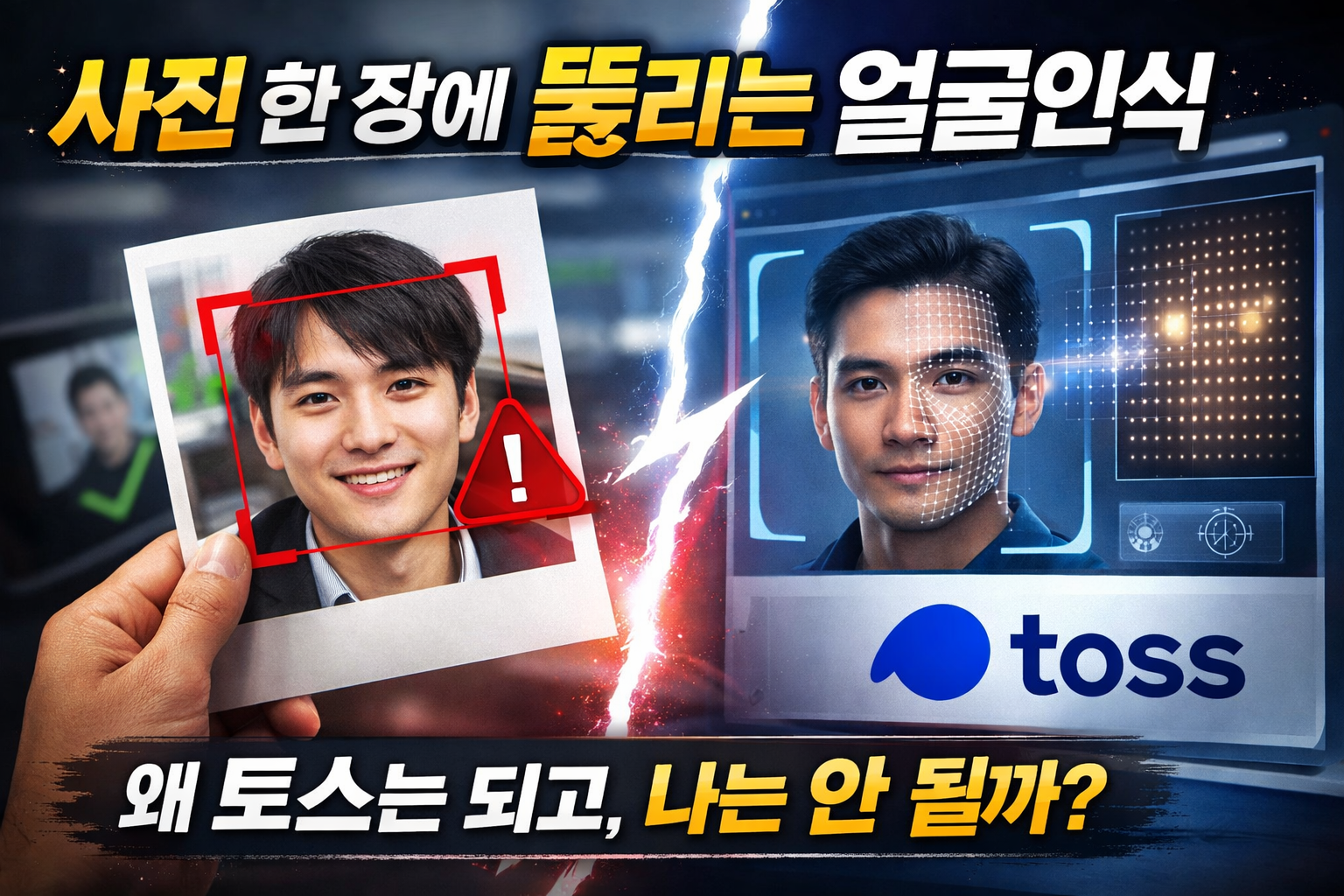 사진 한 장에 뚫리는 얼굴인식 — 왜 토스는 되고, 나는 안 될까?