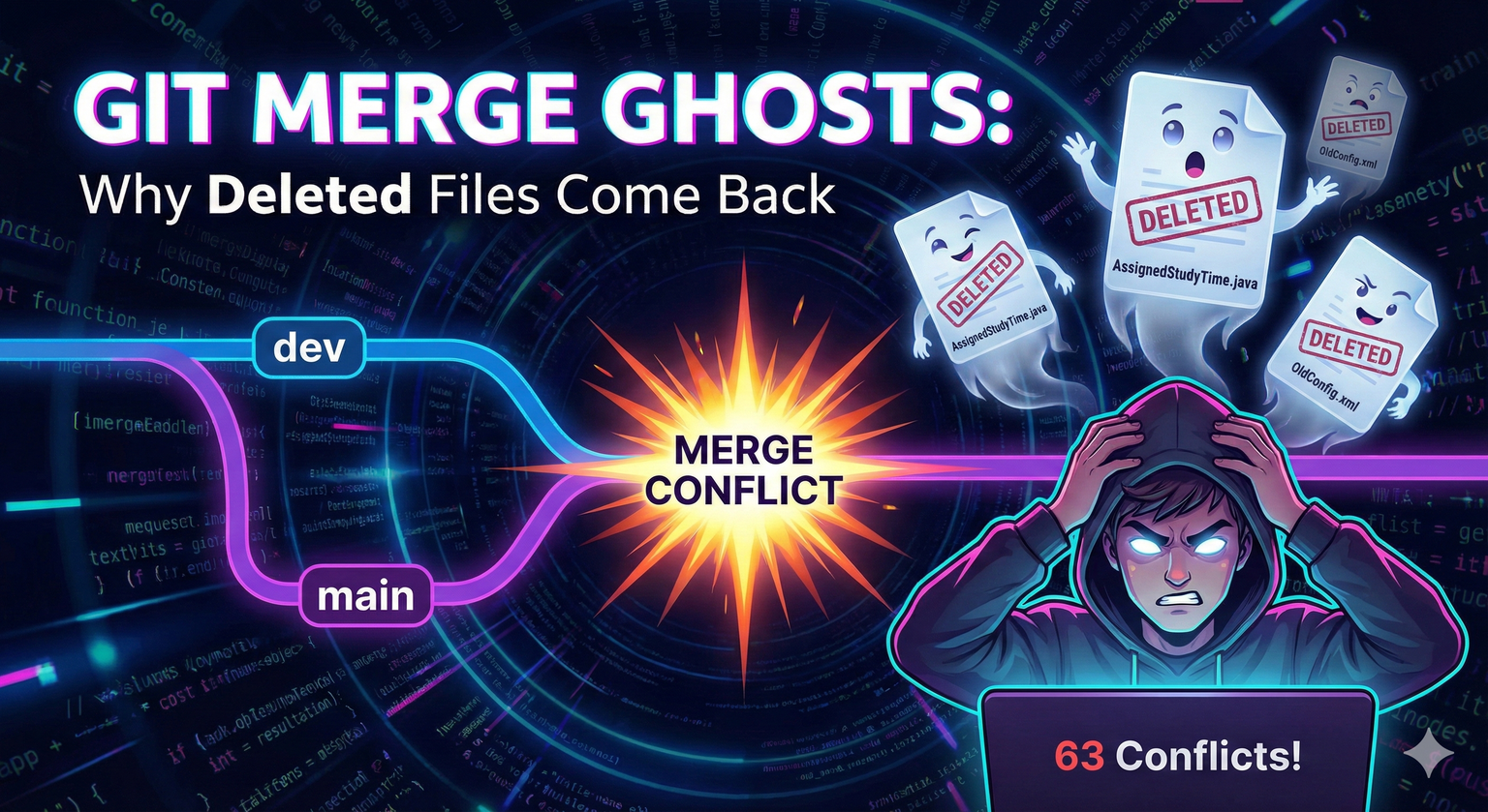Why Deleted Files Come Back During Git Merge