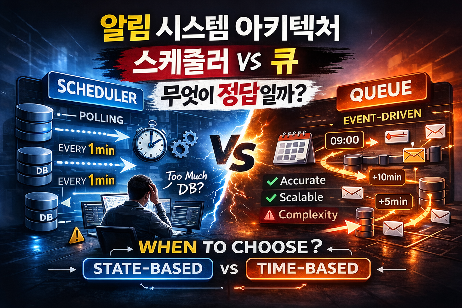 알림 시스템 아키텍처: 스케줄러 vs 큐, 무엇이 정답일까?