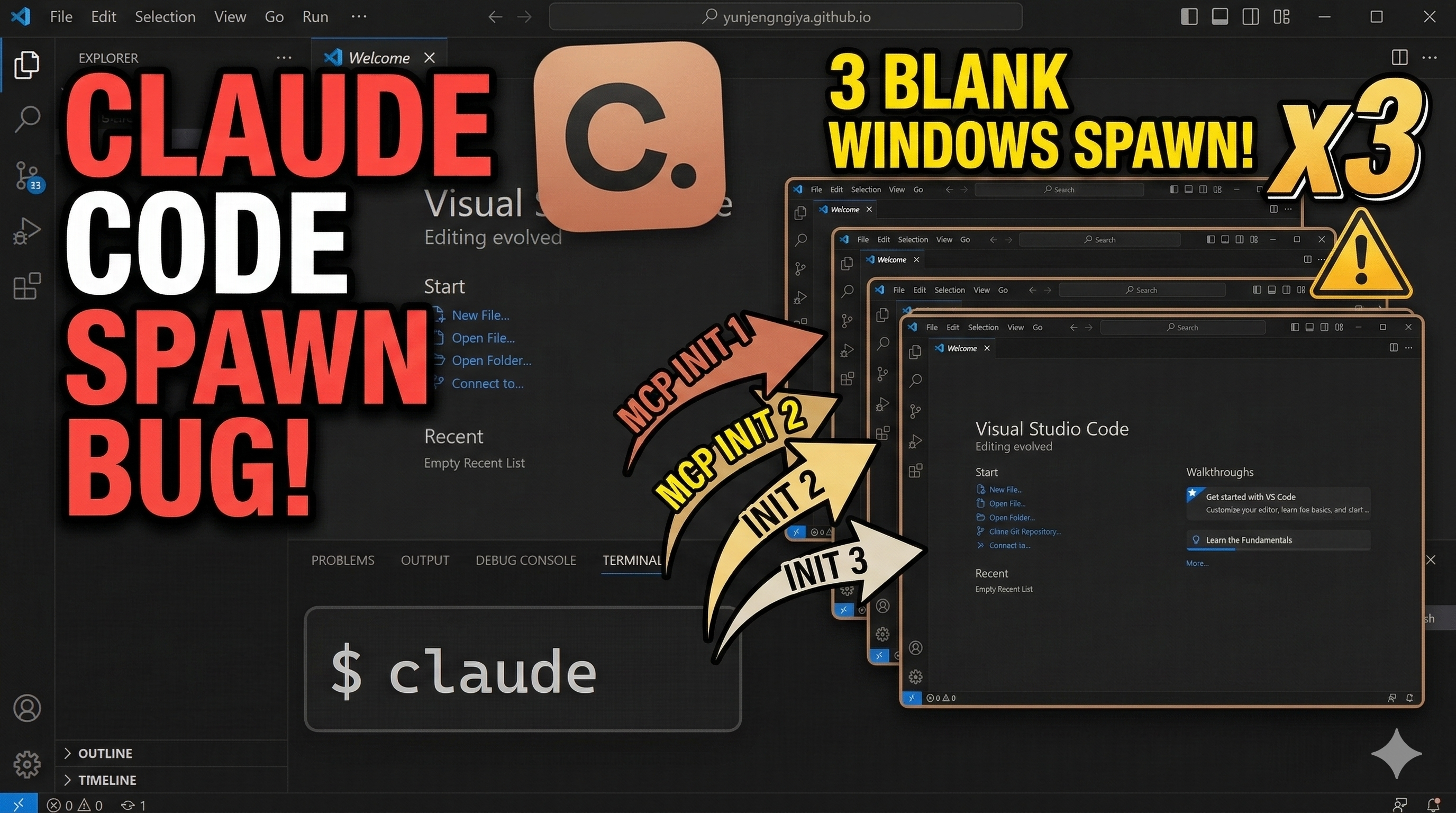 Claude Code 실행하면 VSCode 창이 3개 열리는 버그 해결법