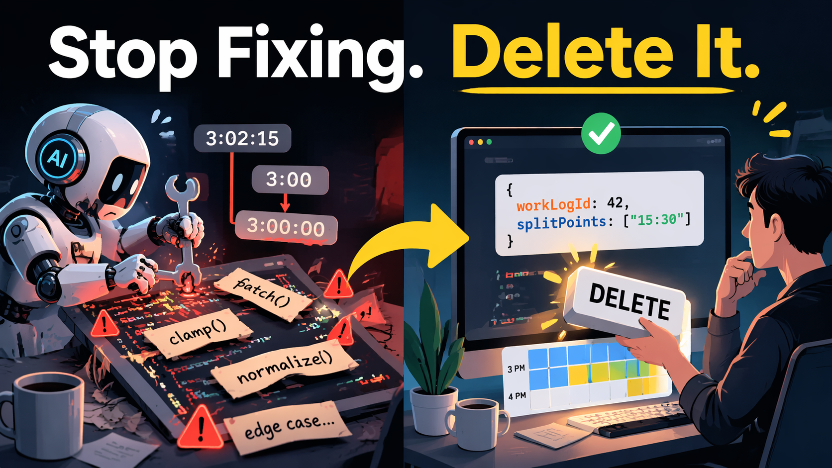 AI가 4번 고쳐도 못 고친 버그, 사람이 한 질문으로 해결한 이야기