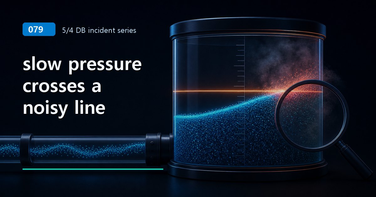 slow pressure crosses a noisy line