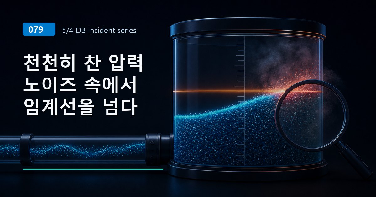 잠복 슬로우 쿼리 incident: '왜 하필 오늘?'의 답을 짚을 수 없는 이유