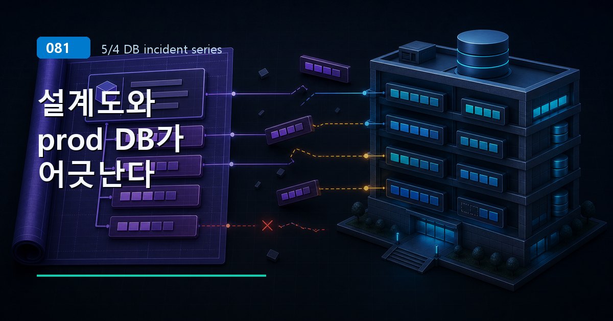 JPA @Index ≠ prod DB index — Entity-DB drift 의 5가지 패턴